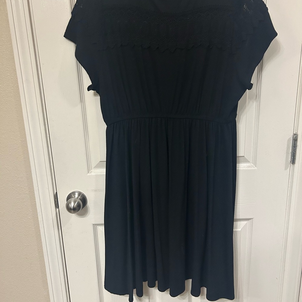 Torrid Black Dress with Lace Accents - Picture 4 of 5